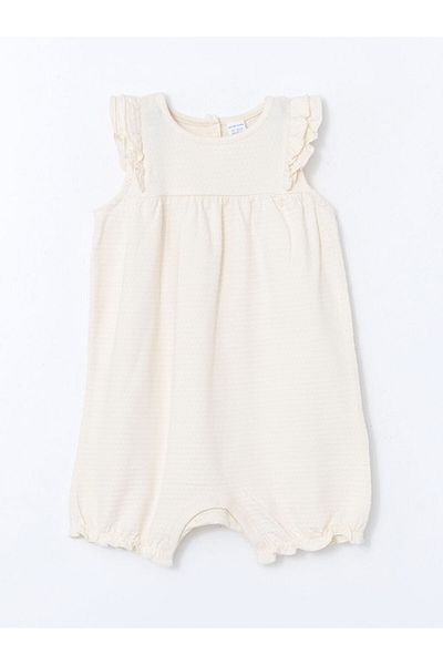 LC Waikiki Lcw Baby Baby Girl Basic Combed Cotton Romper