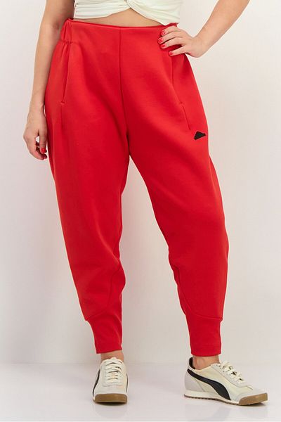 adidas Women Sportswear Fit Brand Logo Outdoor Sweatpants, Red