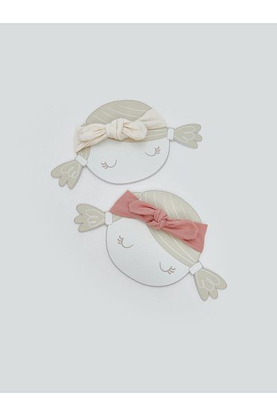 LC Waikiki LCW baby Bow Detailed Baby Girl Hair Band 2-Piece