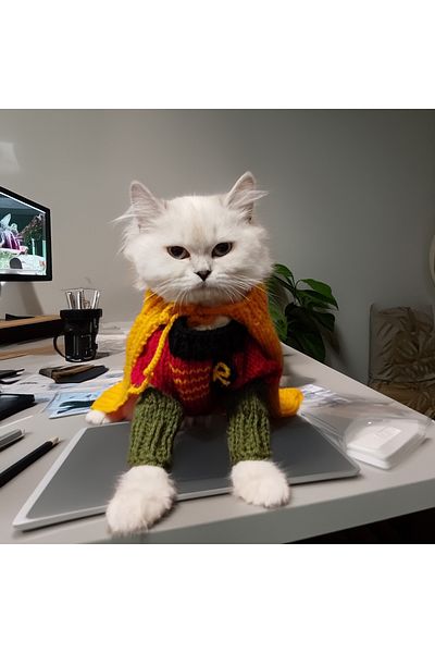Lady Fify Robin Costume for Cat Dog