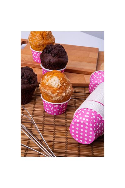 BENS Pink Polka Dot PET Capsule - 50x39, 25 Pcs