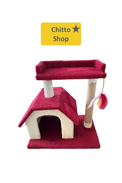 KRT Chitto Cat House and Scratching Post – 2-Tier Comfort Playpen 🏡 🐾