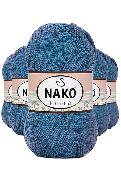NAKO Alray 5 Pieces Diamond Amigurumi Hand Knitting Yarn Wool Turquoise 3409