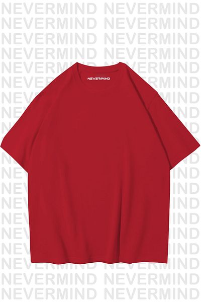 NEVERMIND Women's Oversize Cotton T-Shirt - Cosmopolitan Cocktail Pattern