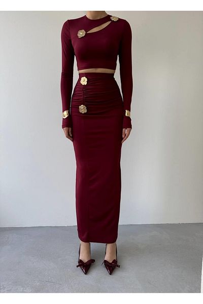 Kokosh moda Set detaliat cu flori Rany