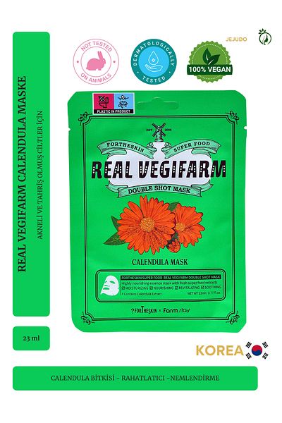 JEJUDO Fortheskin Calendula - Mask for Acne and Irritated Skin