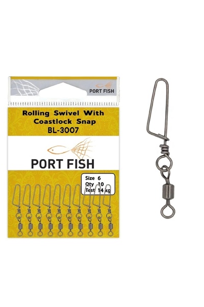 Genel Markalar Portfish Bl3007 Snap Klipsli Fırdöndü No:1/0