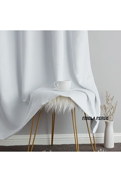 FİBELA PERDE PERDELĂ DE SOARE SATINATĂ PLATĂ DE PRIMĂ CALITATE, CULOARE ALBĂ ...