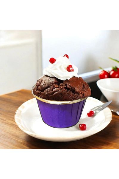 artizanmutfak Bens Cupcake |   Souffle Capsule |   Muffin Capsule Purple Acetate 25 Pieces (43X35Mm)