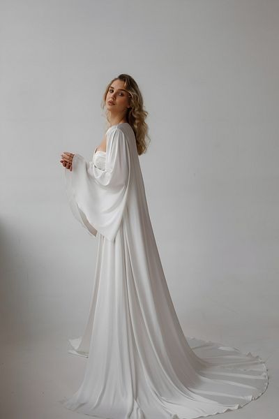 lousa Elysian Silky Satin Dressing Gown