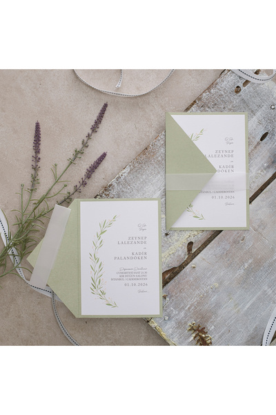 Hsn Zemzemreklam Nişan Nikah Düğün Davetiyesi Baskı Dahil Aydıngerli 100 Adet