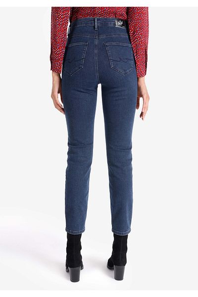 Colin's 703 Pantaloni de damă Carla Slim Fit cu talie medie cu picioare drepte, albaștri