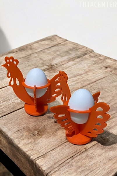 TUTACENTER Yumurta Kabı Yumurta Tutucu 2'li set Tavuk Figürlü