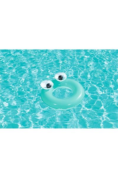 BESTWAY 61 cm Big Eyed Bagel - Big Eyes Bagel - Sea and Pool Ring with Inflatable Eyes