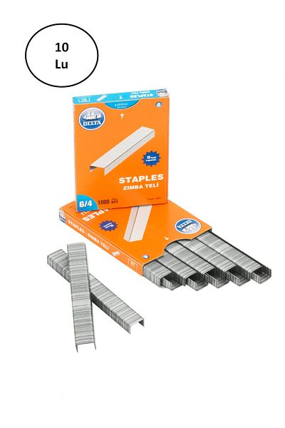 Alray Delta Staple 6/4 1000 Pieces White 10 Pieces