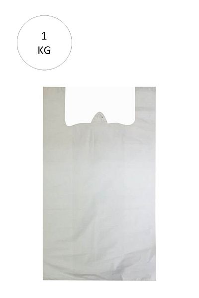 Alray White Athlete Bag Mini Size 20X34 cm Approximately 235 Pieces 1 kg