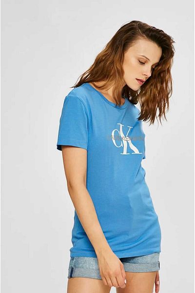 Calvin Klein Unisex Seasonal Monologo Slim Fit Crew Neck T-Shirt