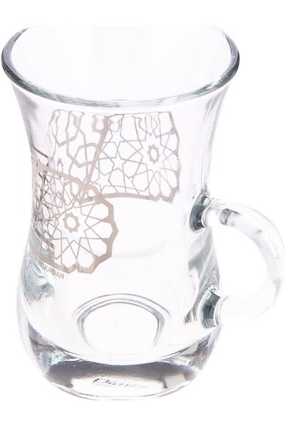 AKDC Tea Glass 6Pcs Set L(5CM) XW(5CM) XH(9CM) Clear