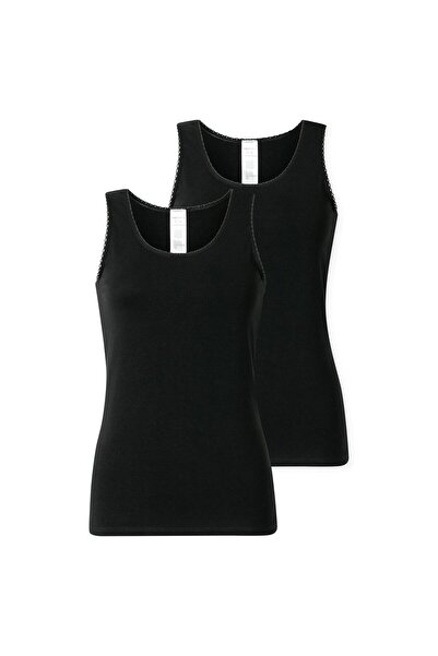 Schiesser Damen Tops, 2er Pack - 2Pack Trägertops, Unterhemd, Stretch Cotton,...