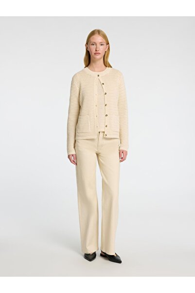 Selected Femme Jeans mit weiter Passform und hoher Taille