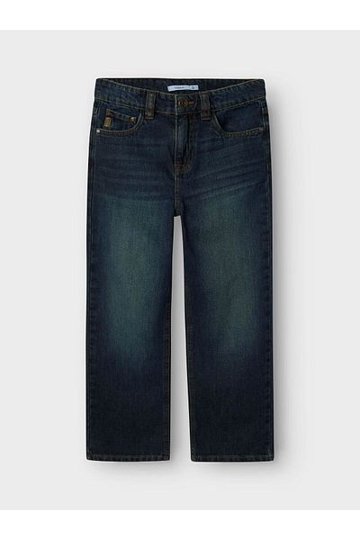 Name it Blugi vintage albastru închis din denim Erkek