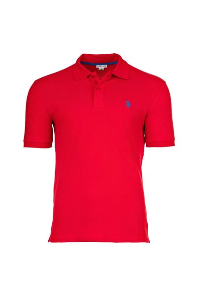 U.S. Polo Assn. Herren Poloshirt - Piquet, Logo-Stickerei, Cotton Stretch
