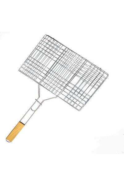 AKDC سلة شواء السمك المصنوعة من الفولاذ المقاوم للصدأ مع مقبض قابل للإزالة، وسجادة إضافية، وفرشاة، وحقيبة.