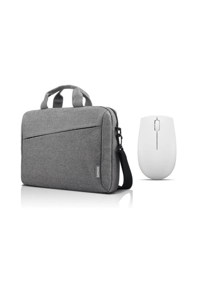 LENOVO T210 Gri Çanta, 300 Wireless Gri Mouse Pro Set