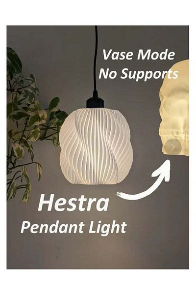 3D Brothers The Hestra Pendant Light   Vase Mode  Bamboo