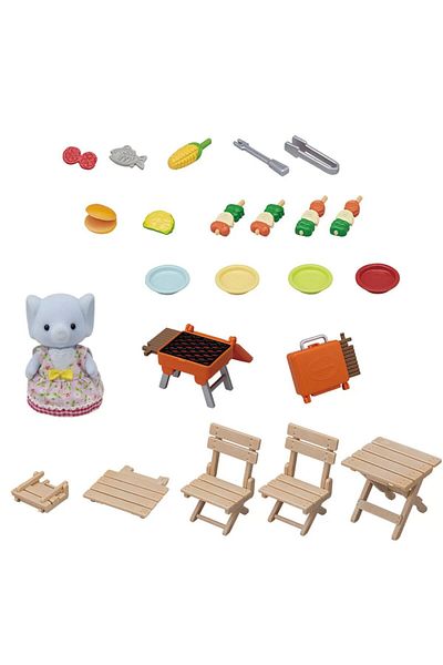 SYLVANIAN FAMILIES 5640 Sylvanian Families, Barbekü Piknik Fil Kız, +3 yaş