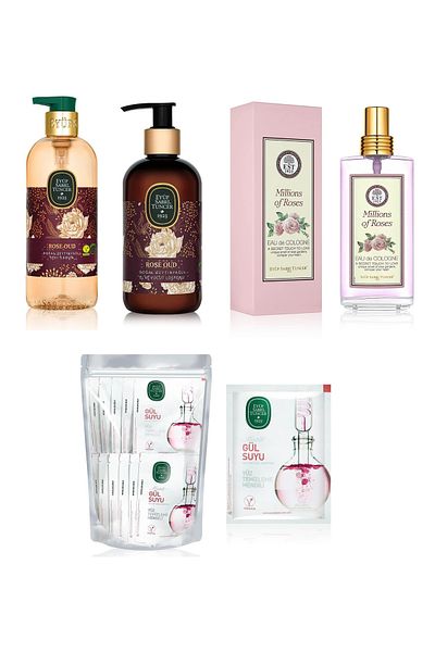 Eyüp Sabri Tuncer Eyüp Sabri̇ Tuncer Gül Series Liquid Soap-Lotion-Eau De Cologne-Wet Wipes
