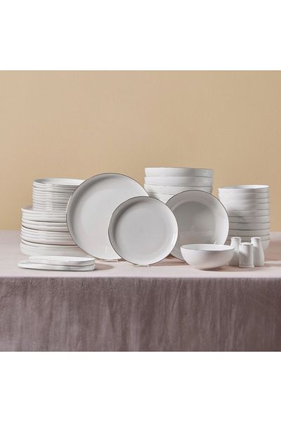 Karaca Streamline Favaro 53-Teiliges 12-Personen Geschirrset Platin