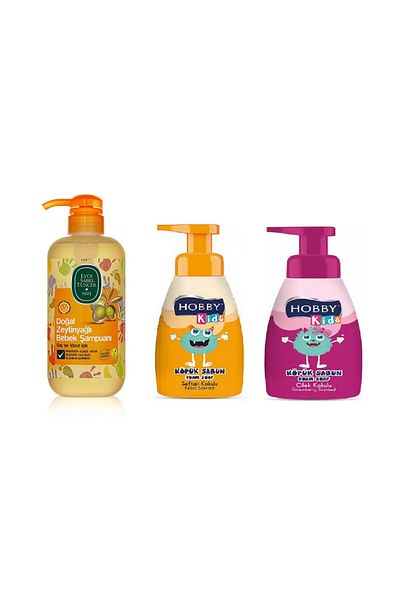 Eyüp Sabri Tuncer Eyüp Sabri̇ Tuncer Baby Bath Series Shampoo 600Ml-Foam Soaps 200ml