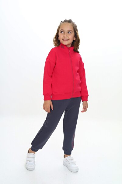 Toontoy Детски комплект спортен екип с бродерия в стил Tnty за момичета