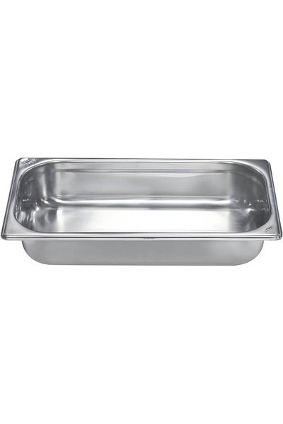 RAJ Steel GN Pan, Silver, 325X176X65,  Catering, Food Warmer, Storage Container