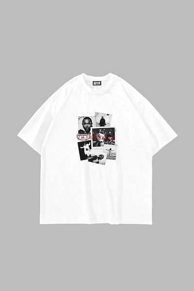 Sekizbiraltı Λευκό μπλουζάκι Unisex με στάμπα Kendrick