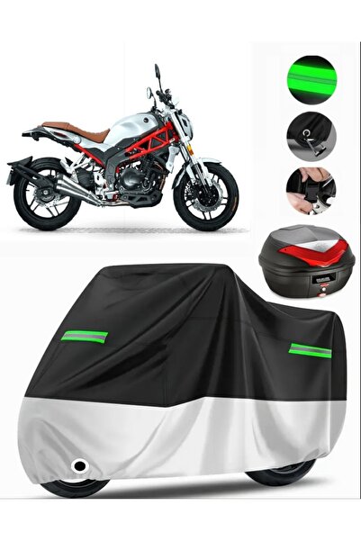 MotoEN Rks RS 400 حقيبة خلفية متوافقة مع القماش المشمع للدراجات النارية (متوا...