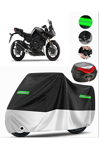 MotoEN غطاء دراجة نارية ممتاز متوافق مع حقيبة Yamaha Fazer 8 (متوافق مع القفل...