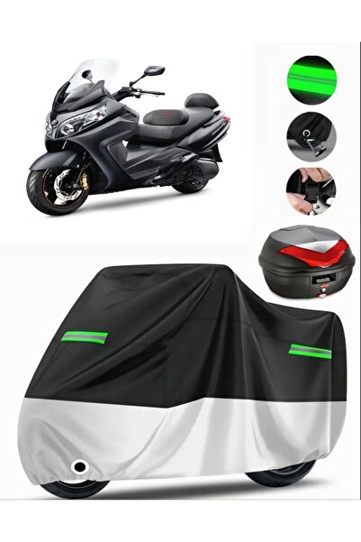 MotoEN Sym Maxsym 600i ABS حقيبة خلفية متوافقة مع القماش المشمع للدراجات النا...