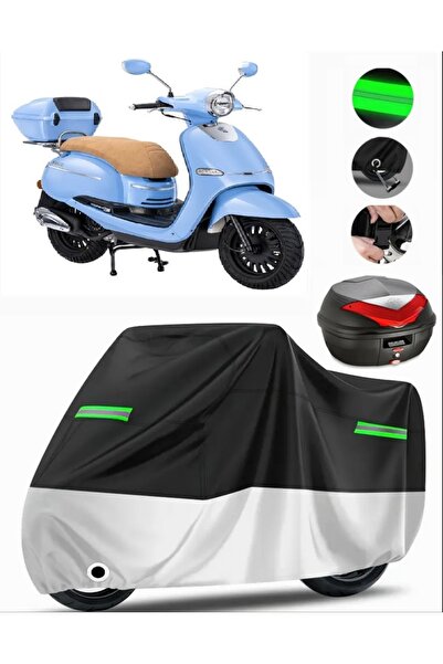 MotoEN Kanuni Visal 125 حقيبة خلفية متوافقة مع القماش المشمع الممتاز للدراجات...