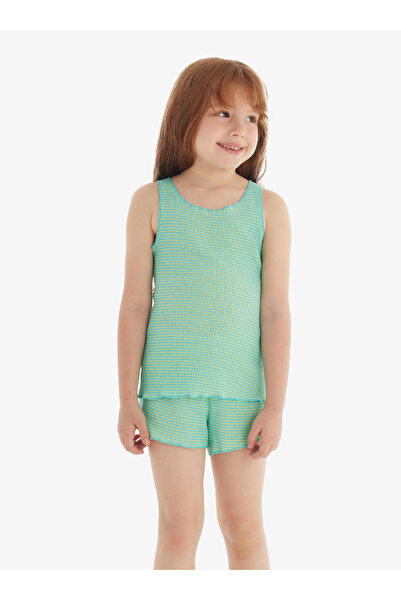 Blackspade Girl's Pajama Set 60566 - Green