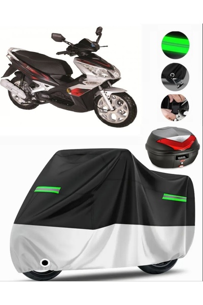 MotoEN Bisan Teos 125 Rear Bag Compatible Premium Motorcycle Tarpaulin (Lock ...