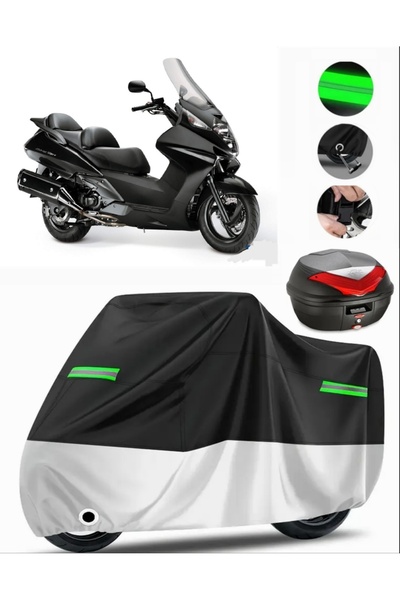 MotoEN Honda Fjs 400 Silverwing Rear Bag Compatible Premium Motorcycle Tarpau...