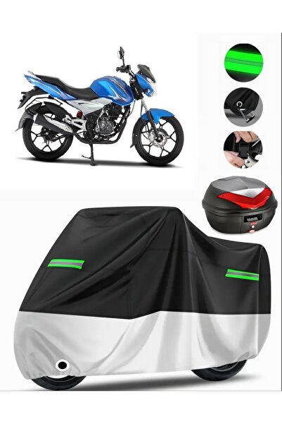 MotoEN Bajaj Discover 125 St Rear Bag Compatible Premium Motorcycle Tarpaulin...