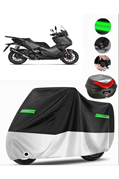 MotoEN Honda ADV350 Arka Çanta Uyumlu Premium Motosiklet Brandası(Kilit Uyuml...