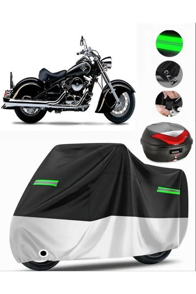 MotoEN غطاء دراجة نارية متوافق مع Kawasaki VN 800 Drifter Premium (متوافق مع ...