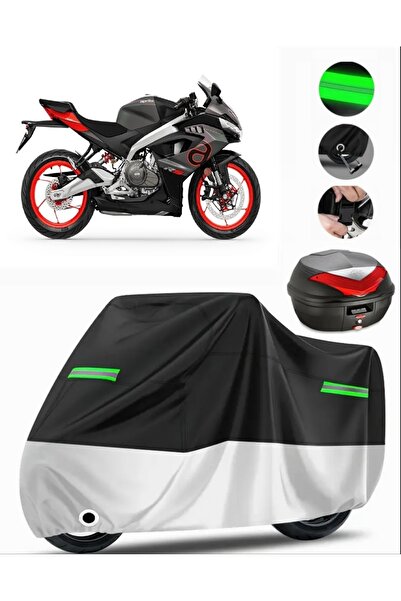 MotoEN غطاء دراجة نارية ممتاز متوافق مع حقيبة Aprilia RS 457 الخلفية (متوافق ...
