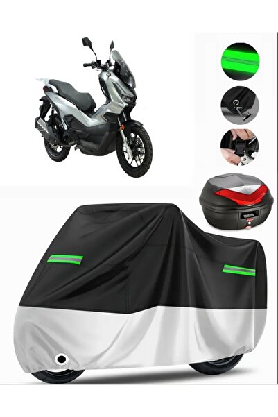 MotoEN Skjet Rivero 125 Rear Bag Compatible Premium Motorcycle Tarpaulin (Loc...