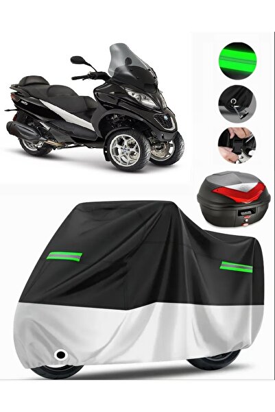 MotoEN Piaggio MP3 250 حقيبة خلفية متوافقة مع القماش المشمع الممتاز للدراجات ...