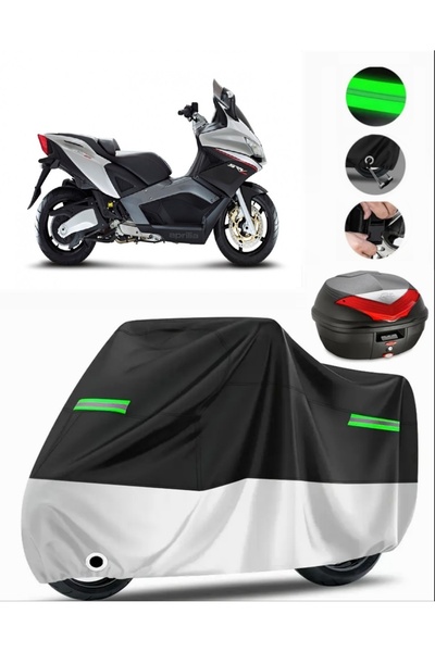 MotoEN أبريليا إس آر في 850 ?.E. حقيبة خلفية ABS متوافقة مع القماش المشمع الم...